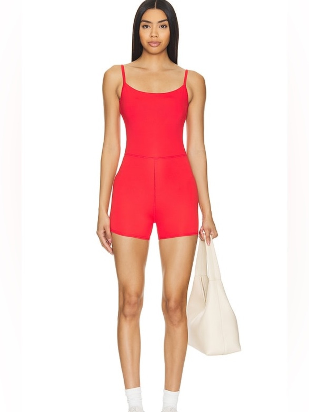 WellBeing + BeingWell Movewell Quinn Romper Lava Red Activewear Size Medium